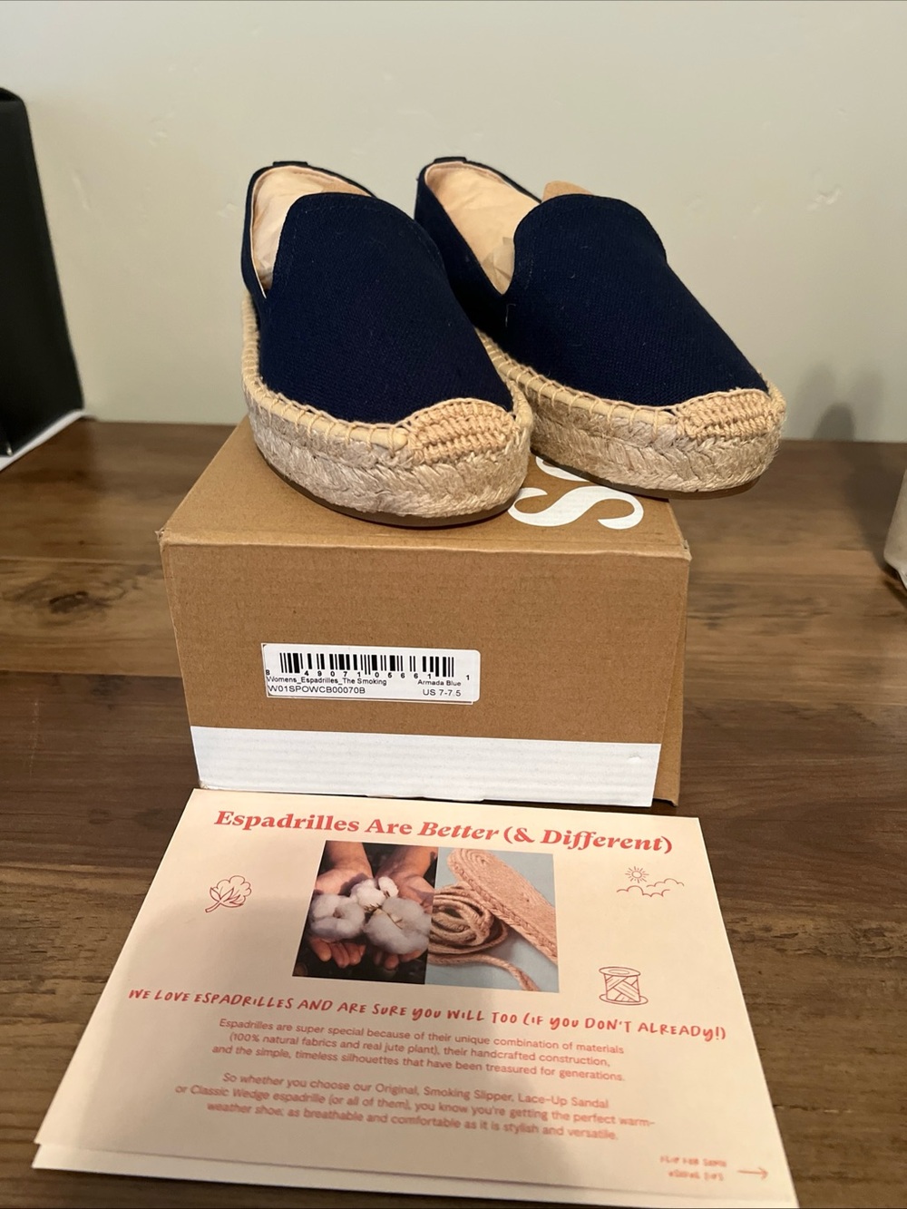 Soludos Espadrille smoking platform Shoes - Navy